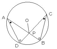 円内からの方べきの定理（証明）
